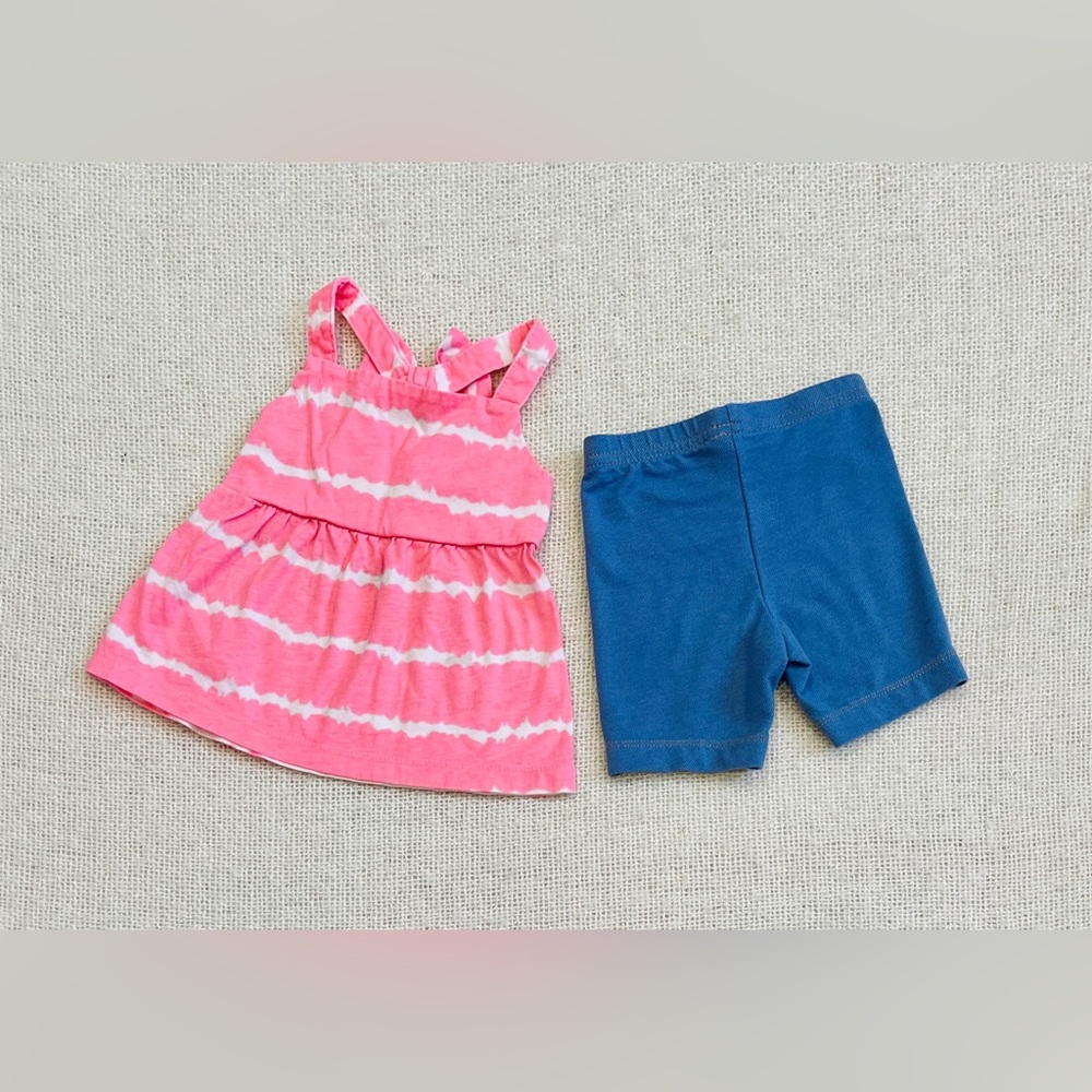 Baby girl clothes. 2 piece set. Halter and shorts. 12 months. Carter’s